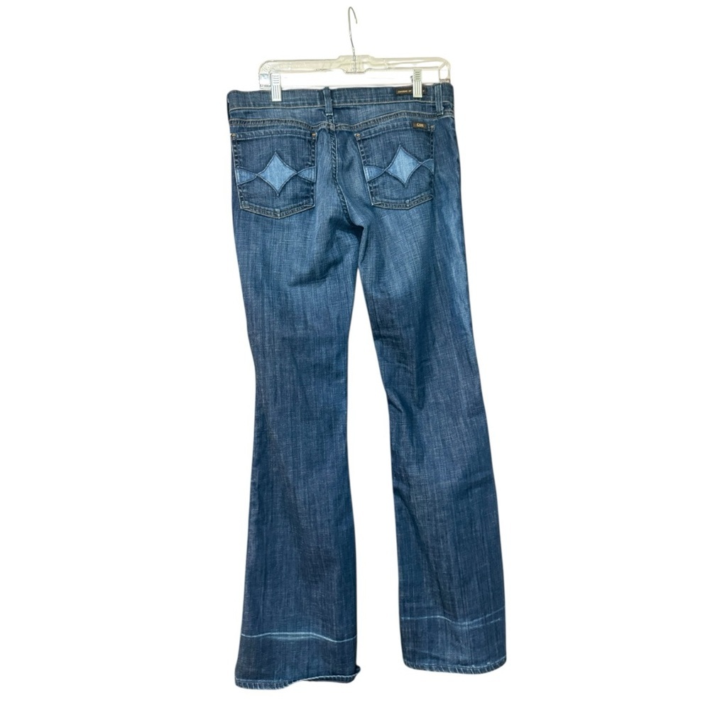 🔻Citizens of Humanity COH Low Rise Flare Jeans Size 30 Dark Wash Bootcut - Picture 2 of 8